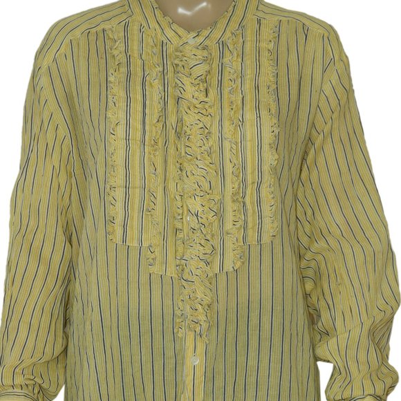 Free People Fp One Montana Shirt Fp One Striped Tunic Top S - Picture 5 of 5